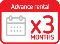 3 months advance rental