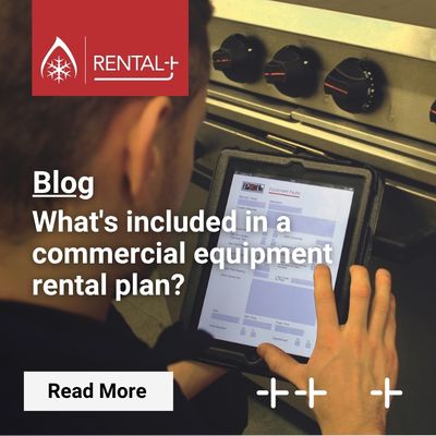 What's included in a commercial equipment rental plan?