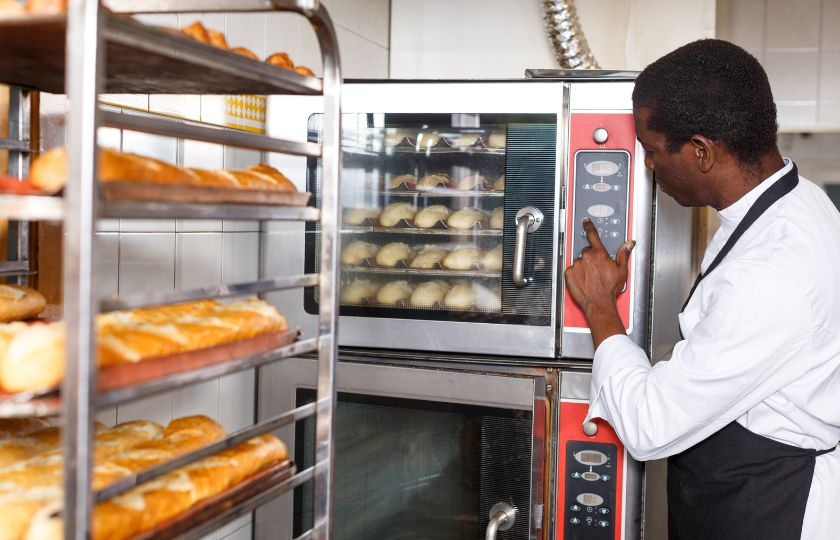 Commercial convection oven in a bakery Commercial convection oven in a bakery